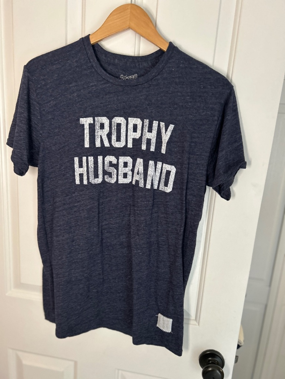 Trophy Husband Original Retro Brand Streaky Navy Size Medium